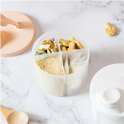 Portable milk powder packing box rotary multi-purpose four-cell packing box easy to disassemble and easy to clean