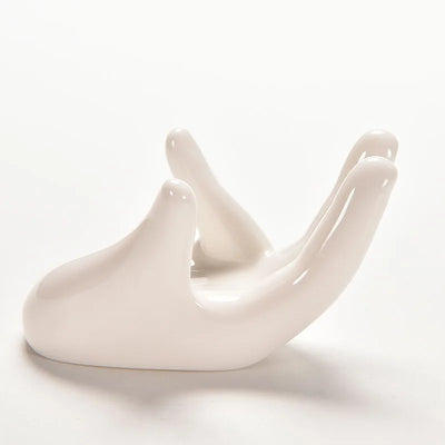 White Porcelain Ceramic Air Plant Tillandsia Holder Flower Office Desk Decor Chic Home Decoration Garden Ornaments