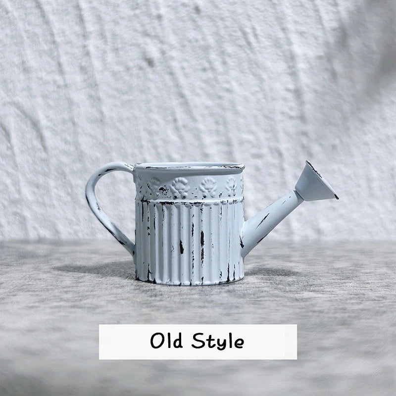 1:12 Dollhouse Miniature Alloy Watering Can Mini Lace-less Sprinkler Garden Scene Decor Toy Model DIY Doll House Accessories