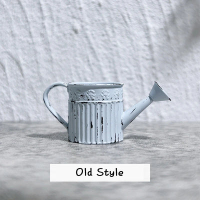 1:12 Dollhouse Miniature Alloy Watering Can Mini Lace-less Sprinkler Garden Scene Decor Toy Model DIY Doll House Accessories