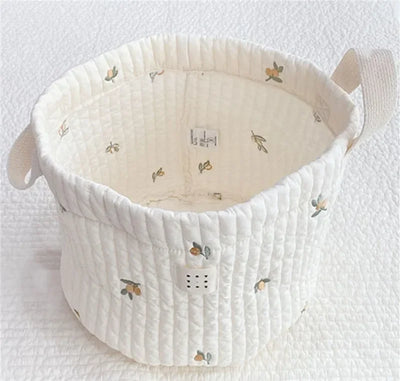 South Korea Ins Dirty Clothes Storage Basket Baby Diaper Storage Basket Home Quilted Children's Toys Clutter Sorting Basket