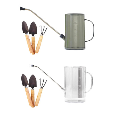 1L Watering Can with 3 Gardening Tools Easy to Use Plant Watering Can for Flower Bonsai Office Garden Flower Indoor Outdoor