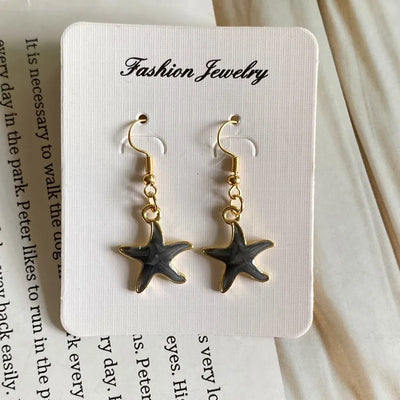 Lovely Starfish Necklace for Women Girl White Blue Black Pink Color Fashion Choker Necklace Gift For Friend Wholesale Jewelry
