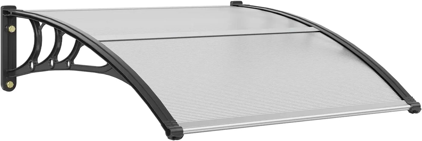 Window Door Awning Canopy 40" x 40", UPF 50+ Polycarbonate Entry Door Outdoor Window Awning Exterior, Front Door Overhang