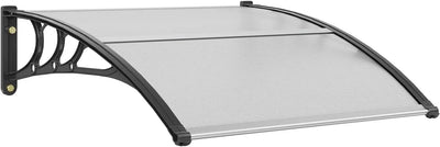 Window Door Awning Canopy 40" x 40", UPF 50+ Polycarbonate Entry Door Outdoor Window Awning Exterior, Front Door Overhang