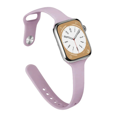 Slim Silicone Strap For Apple Watch Band 45mm 44mm 40mm 41mm 42-38mm sport bracelet iwatch series 8 7 se 3 4 5 6 9 ultra 2 49mm