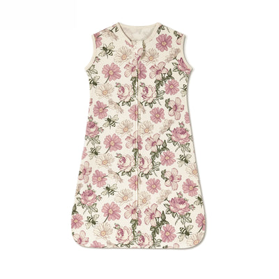 New Cotton Fabric Baby Sleeping Bags Sleeveless Vest Newborn Child Anti-kick Quilt Summer Thin Two Way Zipper Baby Sleeping Sack