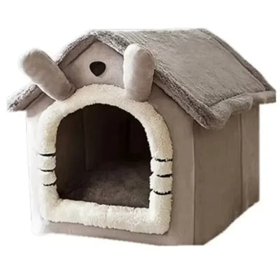 All Seasons Warm Washable Cat Dog Cushion, House Indoor Soft Removable Cushion Pet Bed Kennel for Small Medium Pets Durable Pet Supplies