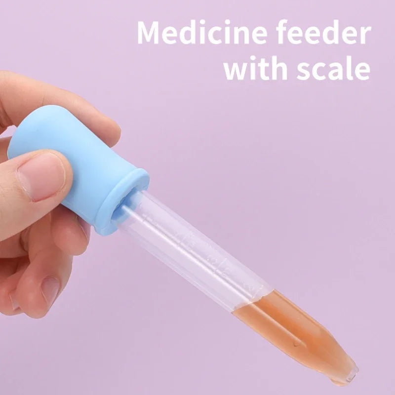 8/20pcs Baby Care EVA Bag Eight-piece Set Baby Nasal Aspirator Nail Scissors Cartoon Set Daily Cleaning Supplies Care Bag