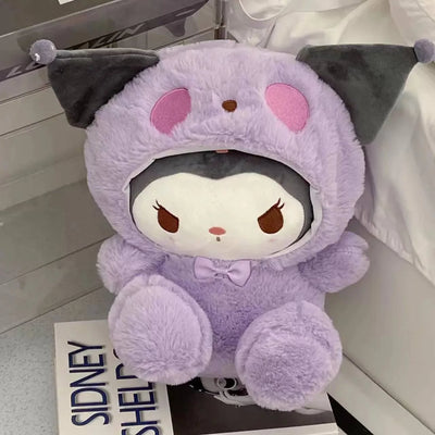 Sanrio 25Cm Anime Kuromid Toys Kawaii Mymelody Cinnamorol Plush Soft Stuffed Animals Doll Plushie Pillow Xmas Gift Decor