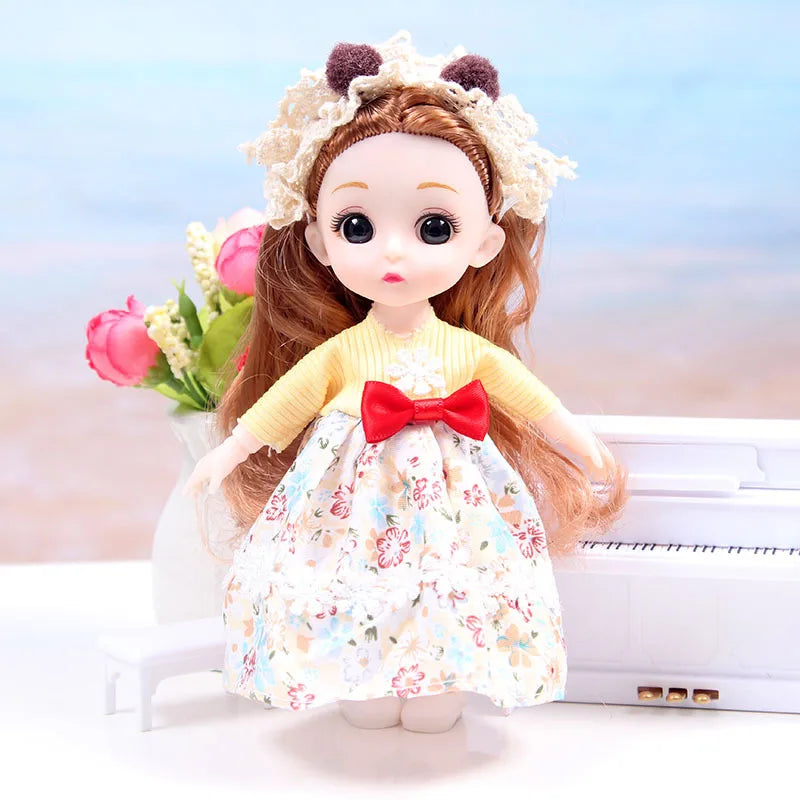 Mini multi-joint Molly girl doll 17 cm changeable constant tide confused Barbie doll