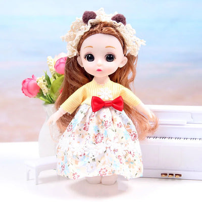 Mini multi-joint Molly girl doll 17 cm changeable constant tide confused Barbie doll