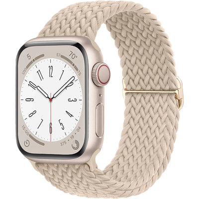 Braided Solo Loop For Apple watch band 45mm 44mm 40mm 49mm 38 41mm Elastic correa bracelet series 8 9 5 4 3 SE 6 7 Ultra 2 strap