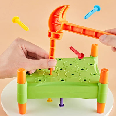 Montessori Nail Screw Games Fine Motor Training Toys Sensory Learning Color Cognition Set Educational Toys For Autistic Kids