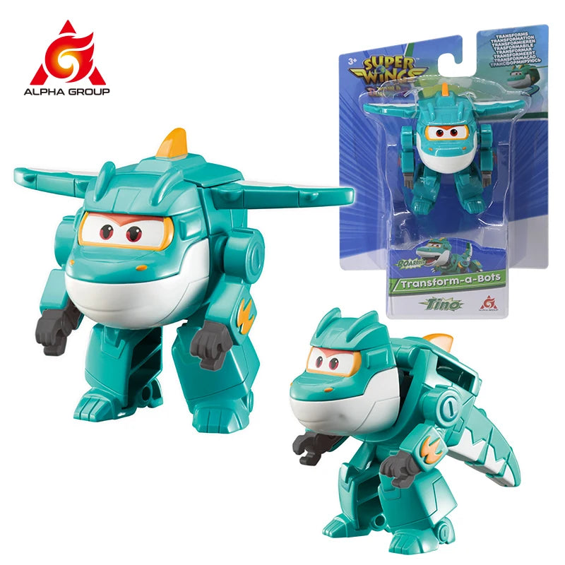 36 Types Super Wings 2" Scale Mini Transforming Anime Deformation Plane Robot Action Figures Transformation Toys For Kids Gifts