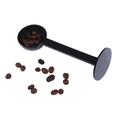2 In 1 Coffee Spoon Dual-use Measuring Tamper Spoon Plastic Bakeware Powder Press Scoop Kitchen Tools Coffee Machine Accessories