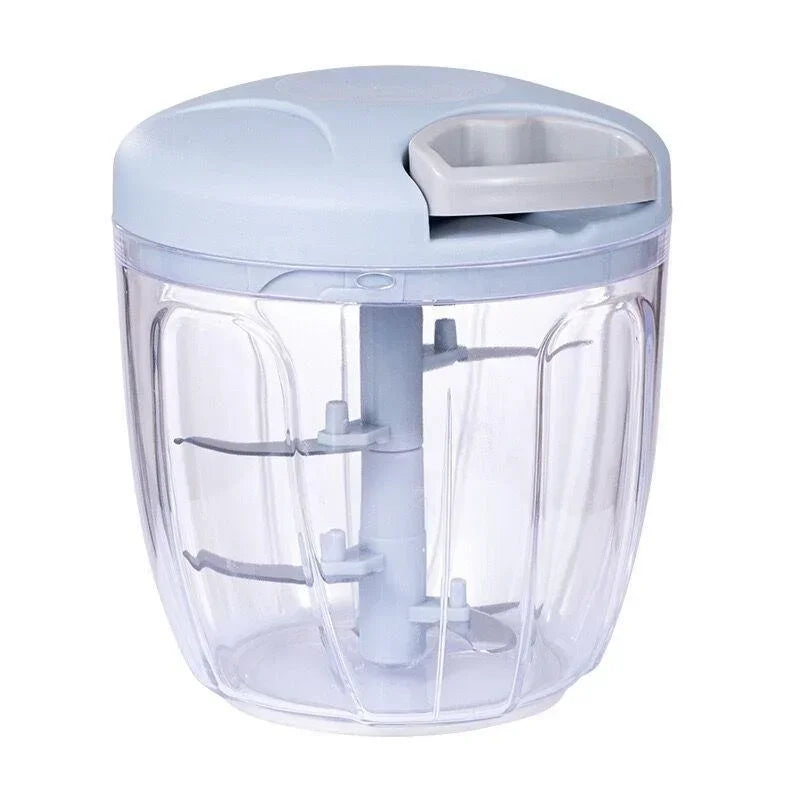 500ML / 900ML MANUAL MEAT MINCER & GARLIC CHOPPER – HAND-ROTATE VEGETABLE CUTTER & KITCHEN ACCESSORY