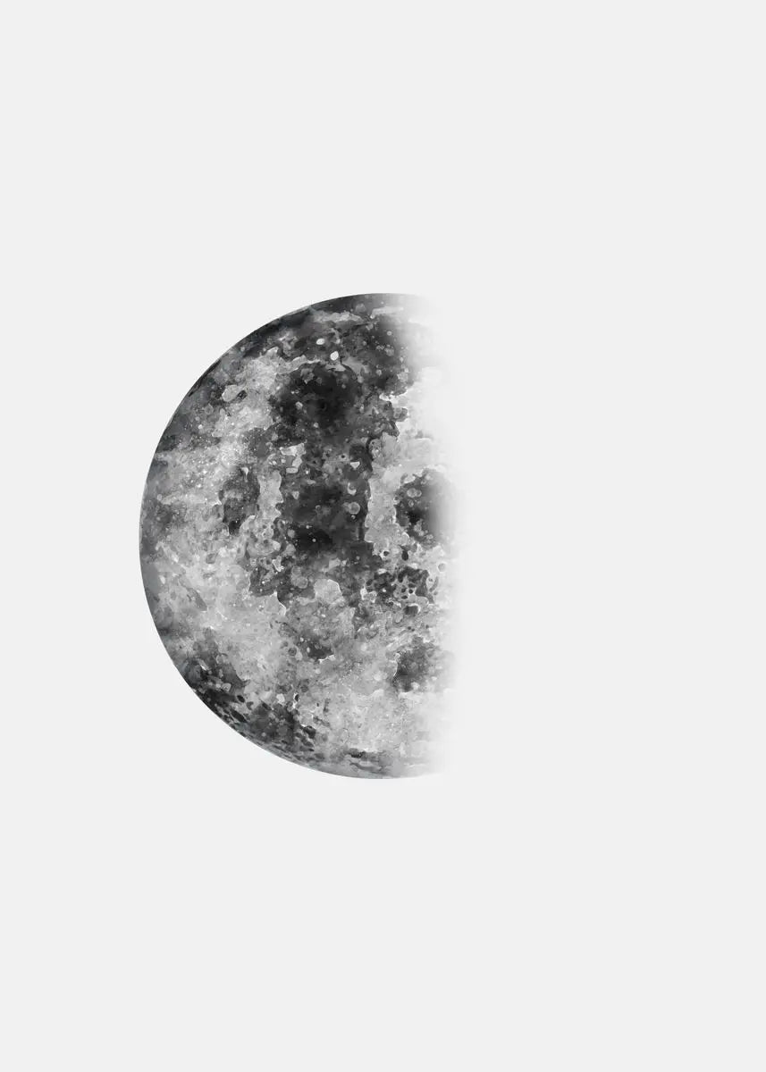 Black White Art Moon Phase Posters Aesthetic Canvas Prints Painting Wall Picture for Living Room Bar Cafe Home Decor Cuadros