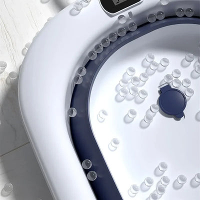Real-time Temperature Folding Silicone Baby Take A Bath Bathtub Non-Slip Foot Bath Bucket Folding Bathroom With Temperature Sens