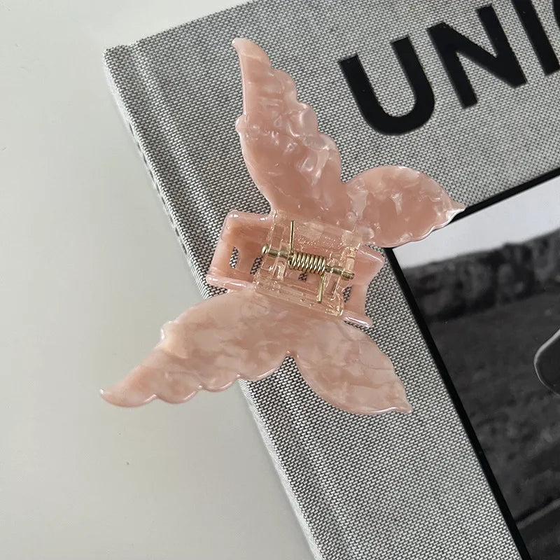 Butterfly Hair Claw New Vintage Acetate Fiber Sweet Colorful Hair Accessories Women Hair Clamps Hair Clip Crab Headband Clips