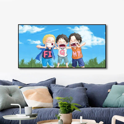 Unframed famous Japan anime One piece canvas print poster for living home home decor Cartoon wall art picture painting