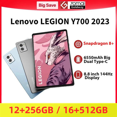 LEGION Y700 2023 Snapdragon 8+ Octa Core 256GB / 512GB 144Hz Refresh Rate ZUI15 WIFI Gaming Tablet PC For Lenovo Tab