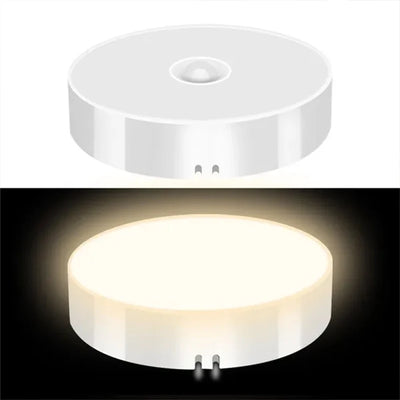 PIR Motion Sensor LED Night Light USB Rechargeable Night Lamp For Kitchen Cabinet Wardrobe Lamp Staircase Wireless Closet Light
