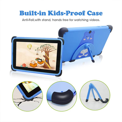Used Tablets 7'' Android Children Tablet  2GB 32GB 4-Core Tablet for Kids 1024x600 IPS Dual Wifi 5G 3000mAh NO Tab Holder