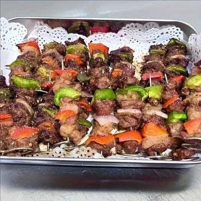 Stainless Steel BBQ Skewers for Air Fryer/Oven - Vertical Grill Kebab Rack