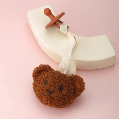 Baby Pacifier Clip Sherpa Star Moon Infant Newborn Pacifier Chain Silicone Nipple Soother Dummy Holder BPA Free Baby Accessory