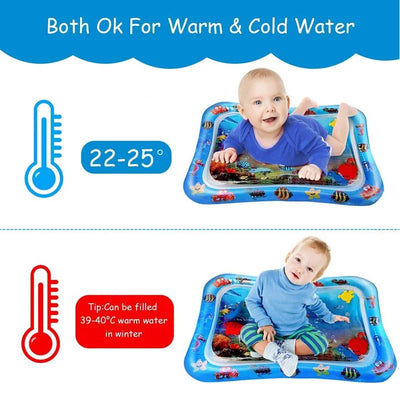 INFLATABLE TUMMY TIME BABY PLAY MAT WATER CUSHION EARLY EDUCATION INTERACTIVE BABY TOYS FOR TODDLERS SENSORY DEVELOPMENT