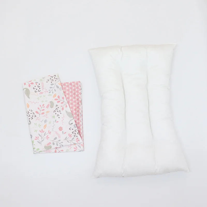 30X50CM BABY PILLOW AND CASE SET, COTTON PILLOWCASE AND PILLOW CORE WITH CARTOON PATTERN FOR KIDS BOYS AND GIRLS