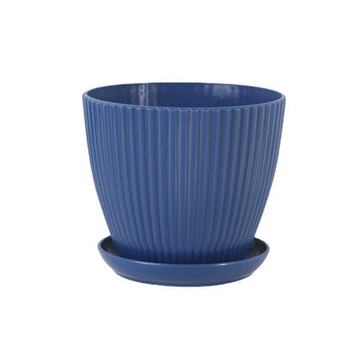 Home Garden Pots with Tray Planters Flower Plant Pots Multi Color Flower Seedling Nursery Pots with Tray for Outdoor Indoor FU