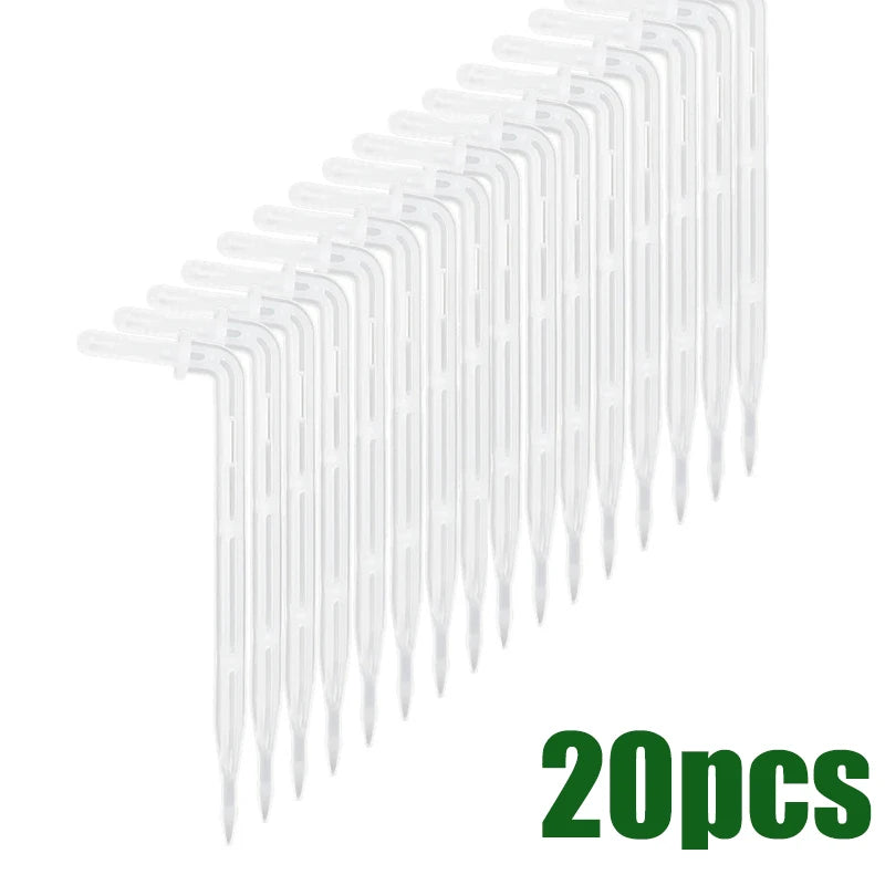 Transparent 1/4'' Bend Arrow Dripper Regulating Micro Drip Irrigation Kit Garden Water Connector 4/7mm Hose Dripper Greenhouse