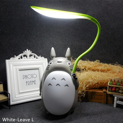 Creative Night Lights LED Cartoon Totoro Shape Lamp USB Rechargeable Reading Table Desk Lamps for Kids Gift Home Decor Novelty