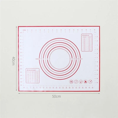 Silicone Baking Mat Pad Baking Sheet Pizza Dough Maker Pastry Kitchen Gadgets Non-Stick Rolling Dough Mat Cooking Tools Bakeware