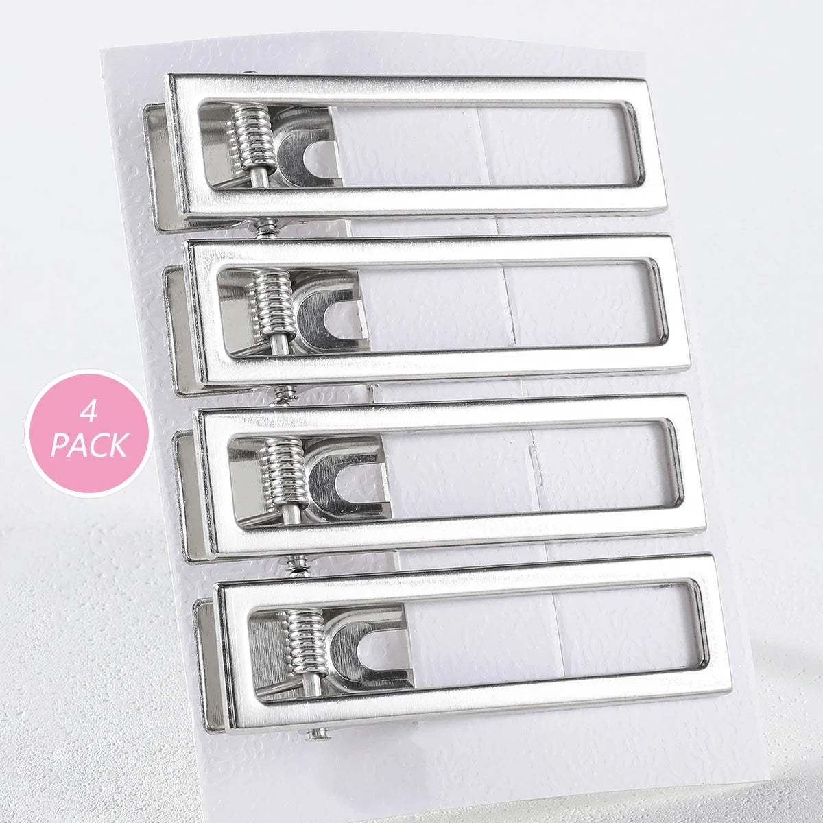 4/24Pcs Silver Y2k Hair Clips for Women Elegant Metal Duckbill Clip Gilrs Hairpins Side Bangs Barrettes Girls Hair Accessories