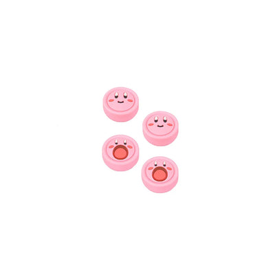 4PCS CUTE PINK SILICONE THUMB STICK GRIPS – JOYSTICK CAPS FOR SWITCH, OLED, & LITE CONTROLLERS