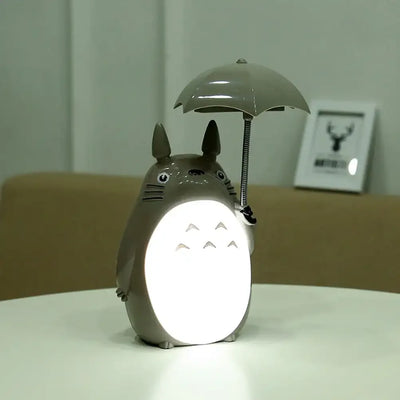 Creative Night Lights LED Cartoon Totoro Shape Lamp USB Rechargeable Reading Table Desk Lamps for Kids Gift Home Decor Novelty