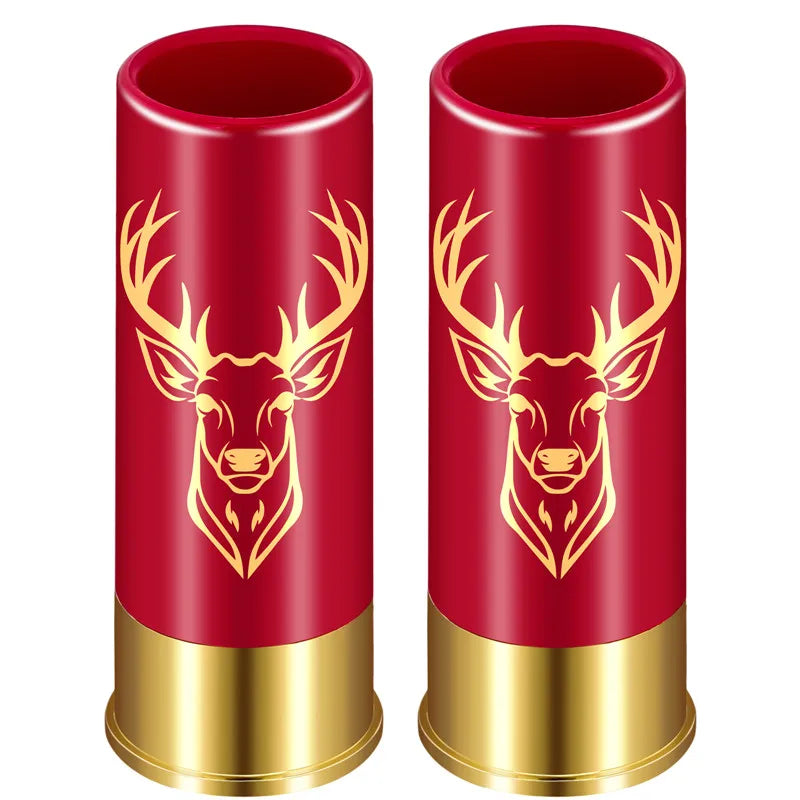 12GA Suit Small Bullet Shot Cups Elk Design Plastic Shot Glasses for  Bar Pub Club Restaurant Wedding Party Drinkware Gift Set