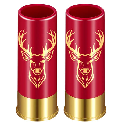 12GA Suit Small Bullet Shot Cups Elk Design Plastic Shot Glasses for  Bar Pub Club Restaurant Wedding Party Drinkware Gift Set