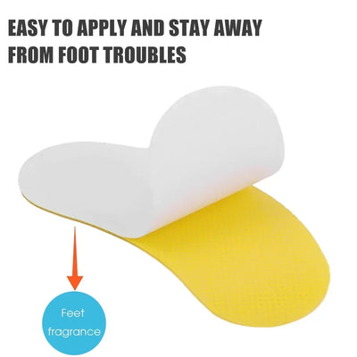12/60pcs Shoes Odor Remover Deodorant Patch Lemon Athlete's Foot Soothing Insole Stickers Antibacterial Antiperspirant Foot Care