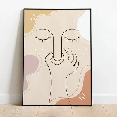 Bad Smell Cute Line Wall Art Pictures Canvas Painting Funny Bathroom Color Posters Prints Toilet Humour Bathroom Home Decor