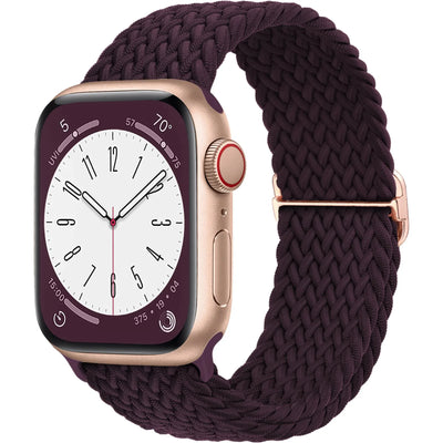 Braided Solo Loop For Apple watch band 45mm 44mm 40mm 49mm 38 41mm Elastic correa bracelet series 8 9 5 4 3 SE 6 7 Ultra 2 strap