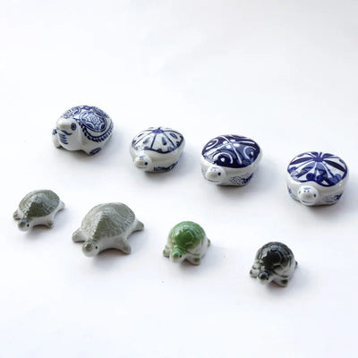 Garden Floating Ceramics Goldfish Creative Ceramic Underglaze Color Hand-painted Turtle Ornament Fish Tank Floating Decor Crafts