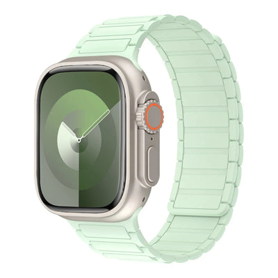 Magnetic Loop for Apple Watch Bands 44mm 40mm 49mm 45mm 41mm 38mm Silicone Bracelet iWatch Series 9 8 7 6 5 4 3 Se ultra 2 strap