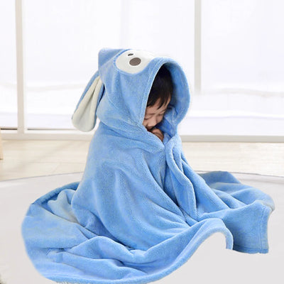 1Pc Children's Bath Towel Neutral Baby Animal Face Hooded Towel Newborn Bath Towel Boys Girls Must Have