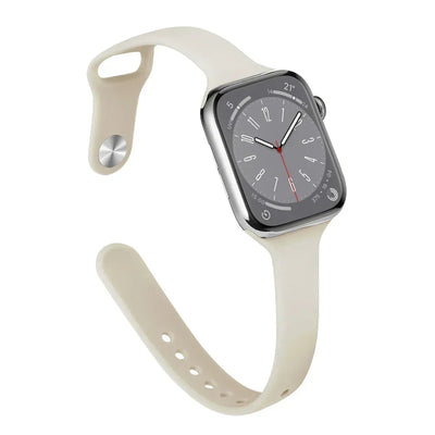 Slim Silicone Strap For Apple Watch Band 45mm 44mm 40mm 41mm 42-38mm sport bracelet iwatch series 8 7 se 3 4 5 6 9 ultra 2 49mm