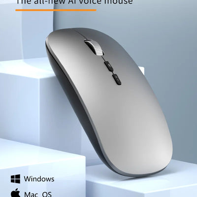 Xiaomi AI Intelligent Voice Translation Mouse 2.4G Bluetooth Wireless Rechargeable USB Connection Computer Charging Voice Mice