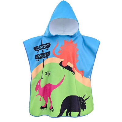 Children 0-5Year Cute Bath Towel Cartoon Animals Hooded Baby Beach Towel Soft Microfiber For Kids Toddlers Pool Poncho